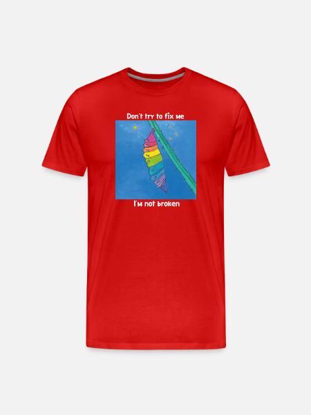 Good the way I am! - Men's Premium Organic T-Shirt - red