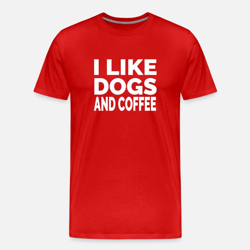 Hunde - Männer Premium Bio T-Shirt - Rot