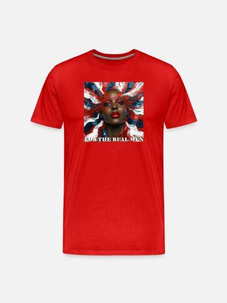 For_The_Real_Men - Men's Premium Organic T-Shirt - red