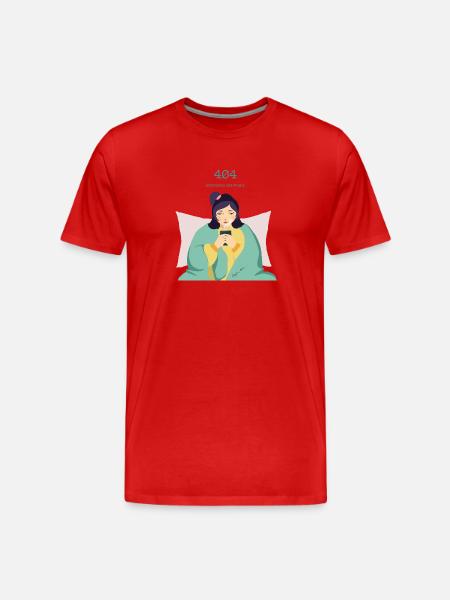 404 Motivation Missing - Men's Premium Organic T-Shirt - red