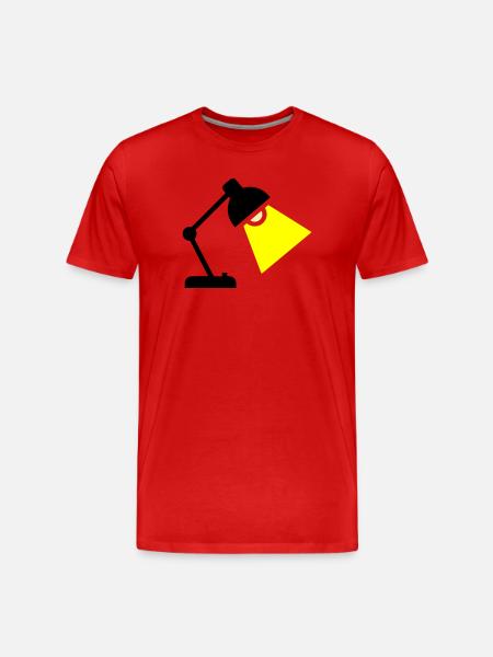 Desk Lamp Light Idea - Men's Premium Organic T-Shirt - red