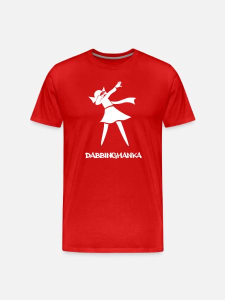 DABBING HANKA - Men's Premium Organic T-Shirt - red