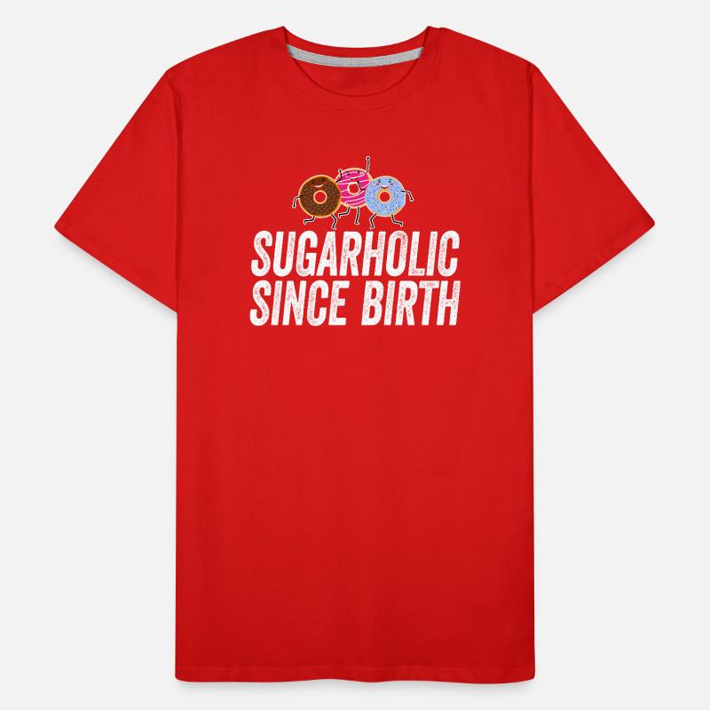 Sugarholic Donuts depuis la naissance T-shirt bio Premium Homme