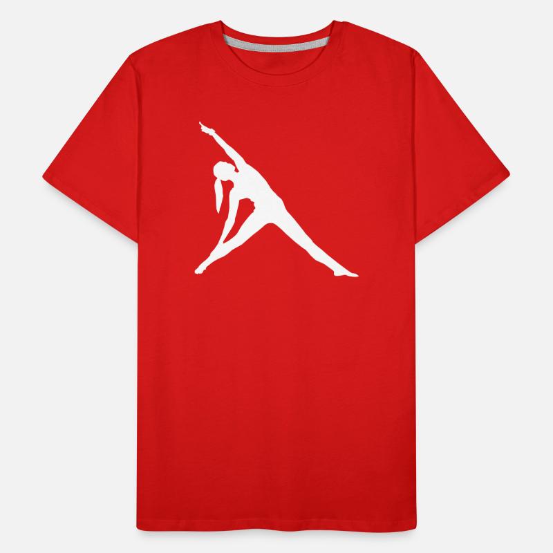 Stretch-Silhouette Tänzerin Männer Premium Bio T-Shirt