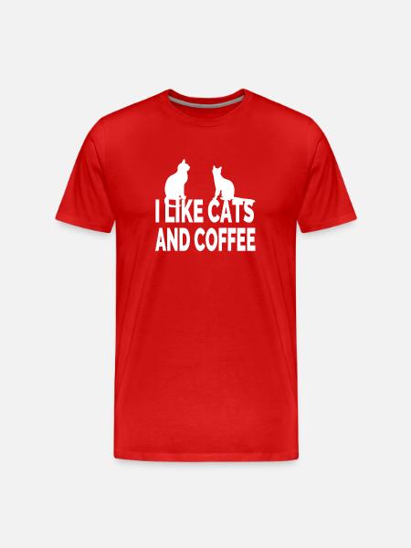 félin - T-shirt bio Premium Homme - rouge