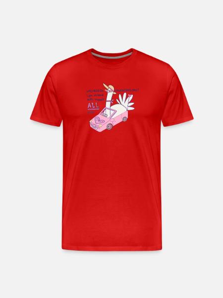 Who needs valentines day? - Men's Premium Organic T-Shirt - red