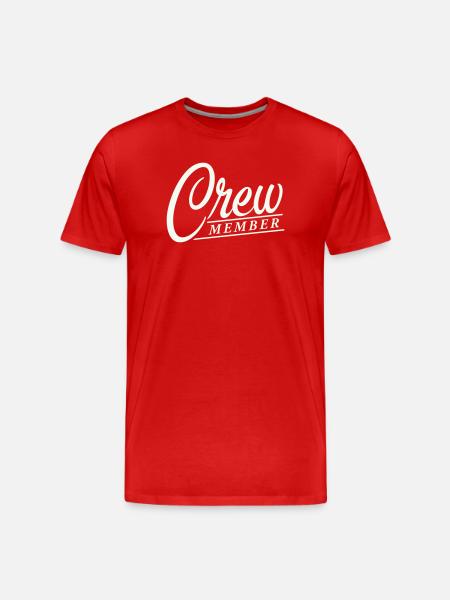 crew member - Men's Premium Organic T-Shirt - red