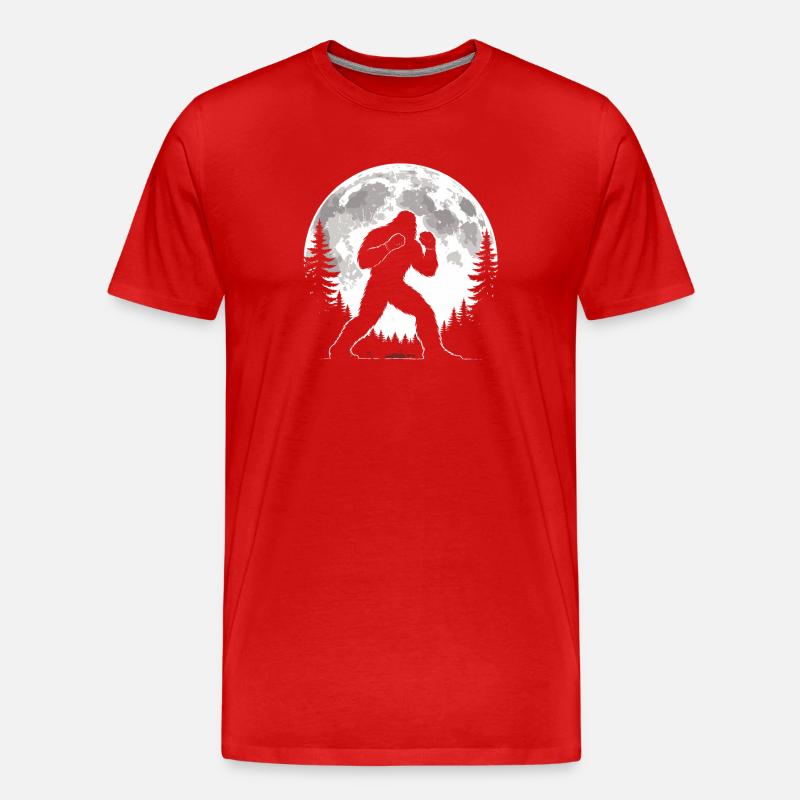 Bigfoot Boxen - Männer Premium Bio T-Shirt - Rot