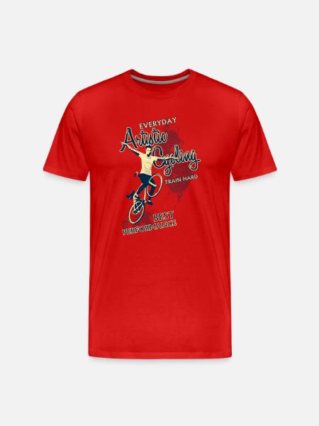 Kunstrad, Kunstradfahren, Hallenradsport - Männer Premium Bio T-Shirt - Rot