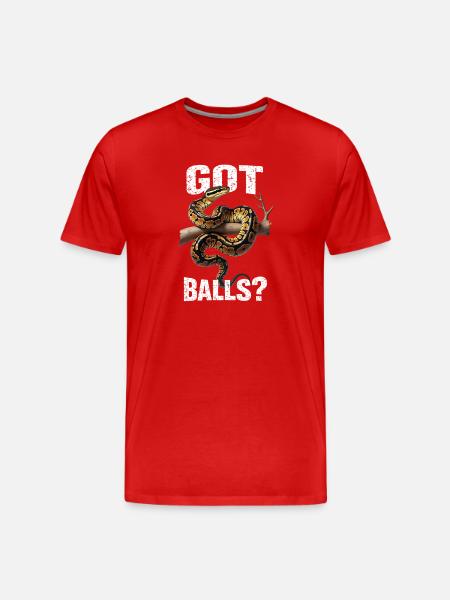 King Python Snakes Lover Terrarium Python - Men's Premium Organic T-Shirt - red