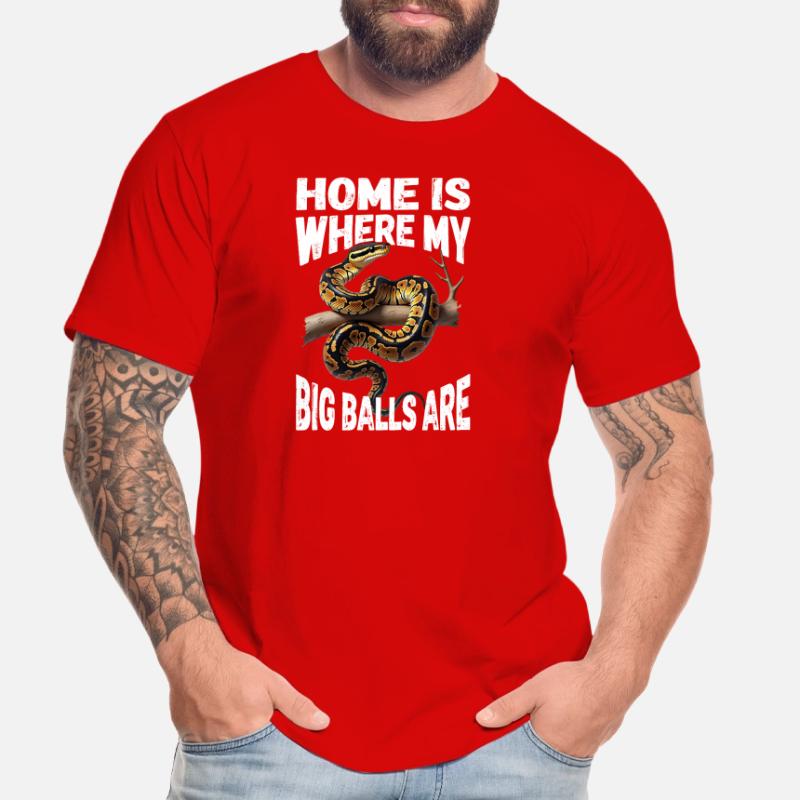 Königspython Schlangen Liebhaber Terrarium Python Männer Premium Bio T-Shirt