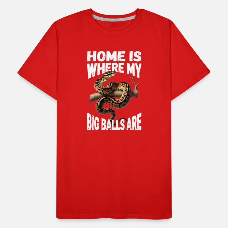 Königspython Schlangen Liebhaber Terrarium Python Männer Premium Bio T-Shirt