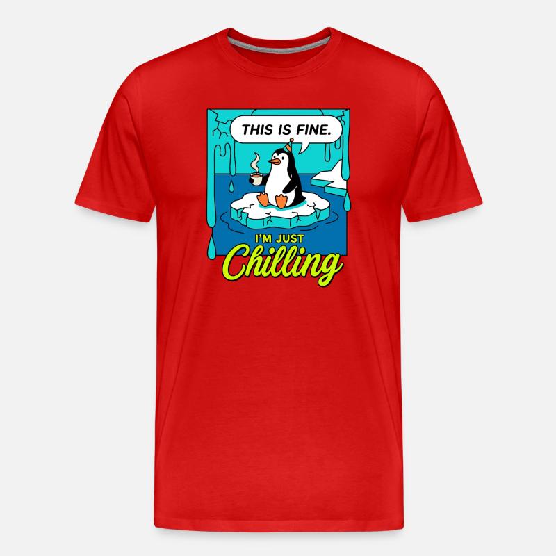 Das Ist In Ordnung - Männer Premium Bio T-Shirt - Rot