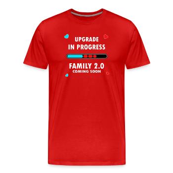 Mise à jour en cours de la famille 2.0 bientôt à venir - T-shirt bio Premium Homme - rouge - Devant - Damien (186cm)