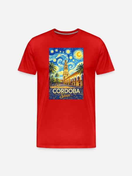 Cordoba Spain - Men's Premium Organic T-Shirt - red