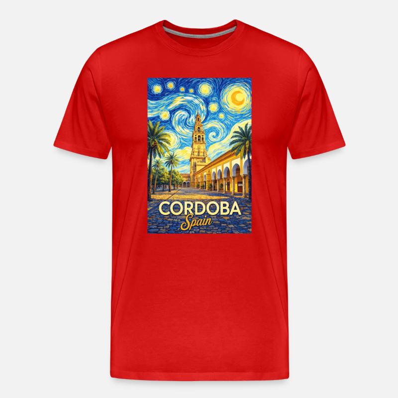 Cordoba Spain - Männer Premium Bio T-Shirt - Rot