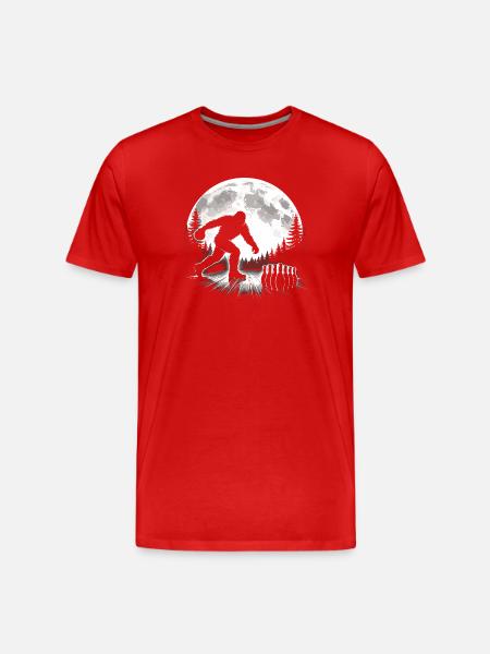 Bigfoot Bowling - T-shirt bio Premium Homme - rouge