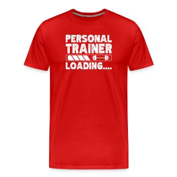 Chargement du bodybuilder bodybuilder - T-shirt bio Premium Homme - rouge - Devant - Damien (186cm)