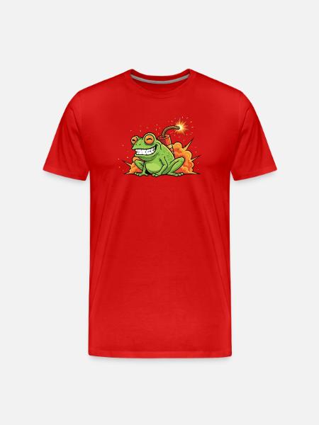 Firecracker Spark Fun - Men's Premium Organic T-Shirt - red