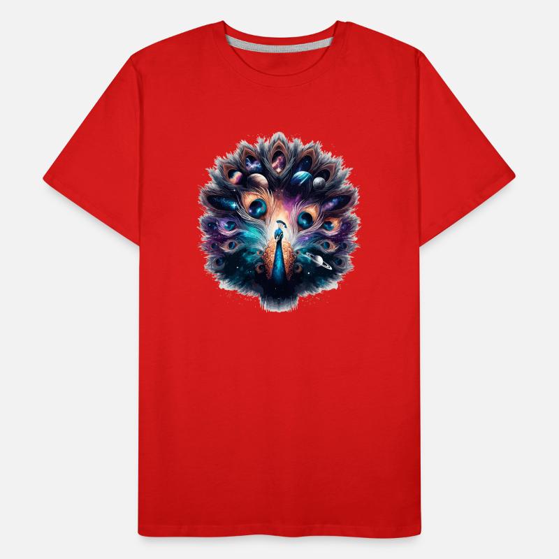 Astralpfau Cosmos Männer Premium Bio T-Shirt