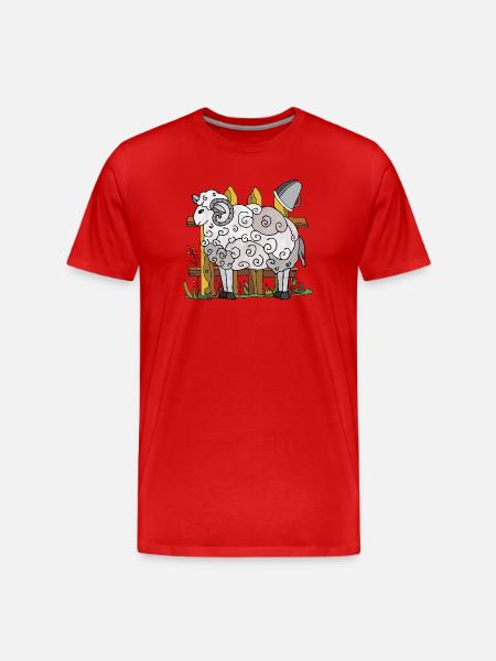 bélier - T-shirt bio Premium Homme - rouge