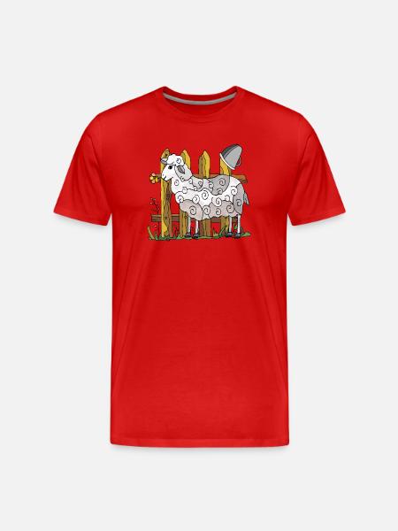 Mouton - T-shirt bio Premium Homme - rouge