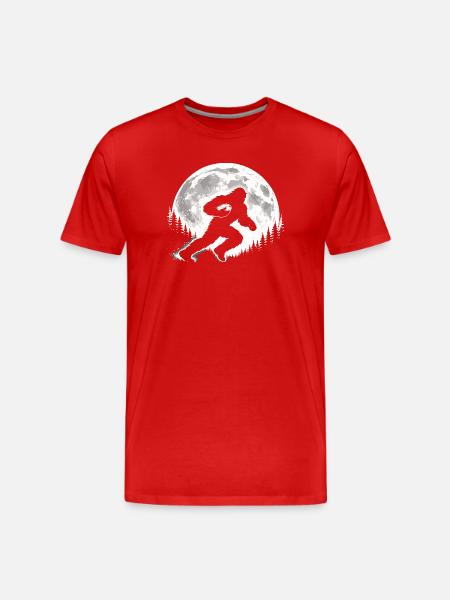 Bigfoot Rugby - Men's Premium Organic T-Shirt - red