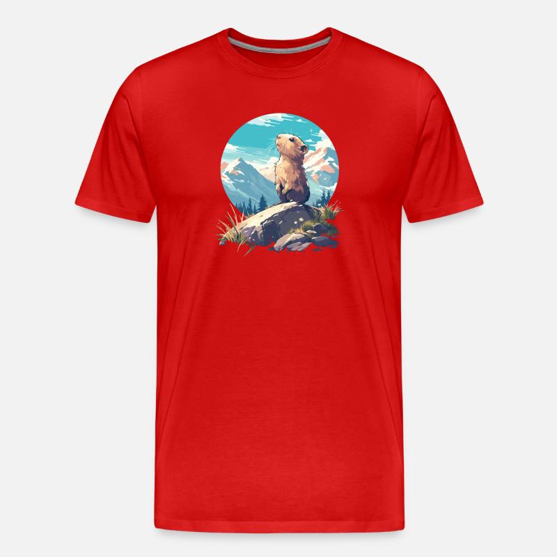 Lemminge Lemming - Männer Premium Bio T-Shirt - Rot