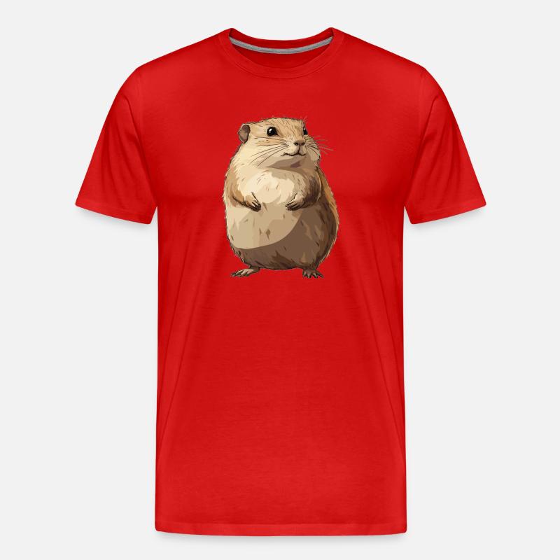 Lemminge Lemming - Männer Premium Bio T-Shirt - Rot