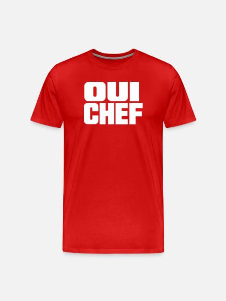 Qui Chef - Men's Premium Organic T-Shirt - red