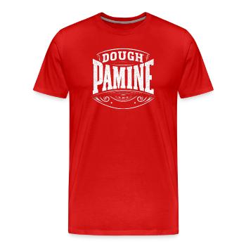 Pamine pâte - la dopamine pour les boulangers - T-shirt bio Premium Homme - rouge - Devant - Damien (186cm)