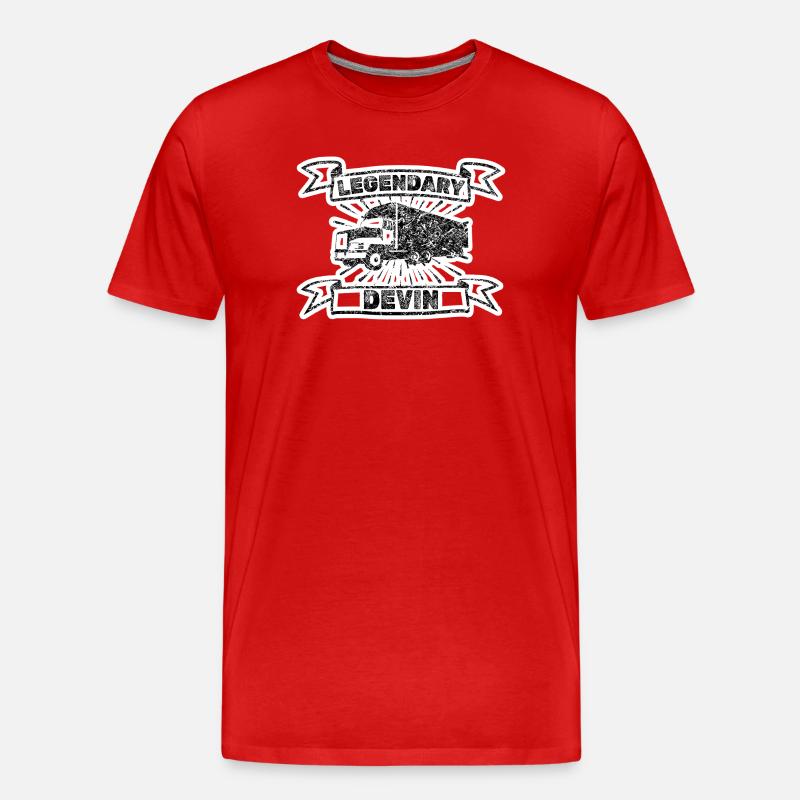 Devin als Brummi - Männer Premium Bio T-Shirt - Rot