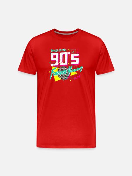 90s - Men's Premium Organic T-Shirt - red
