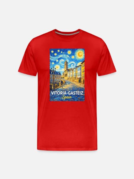 Vitoria-Gasteiz Spain - Men's Premium Organic T-Shirt - red