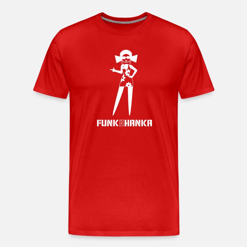 FUNK A HANKA - Männer Premium Bio T-Shirt - Rot