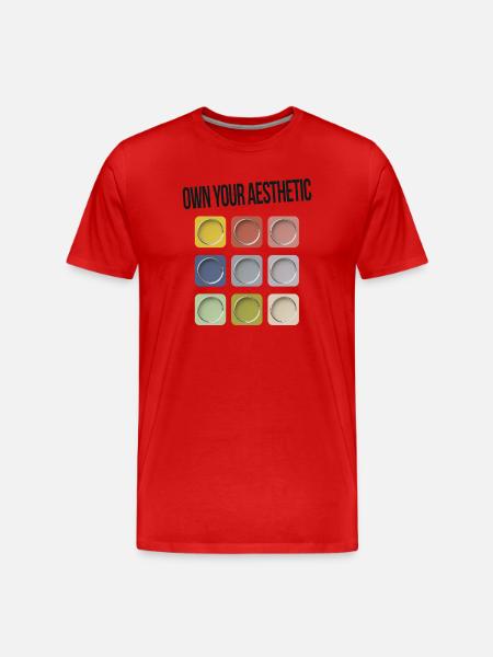 Own Your Aesthetic – Be Yourself - Men's Premium Organic T-Shirt - red