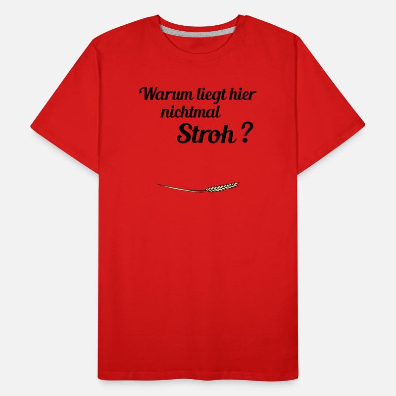 no straw Men's Premium Organic T-Shirt