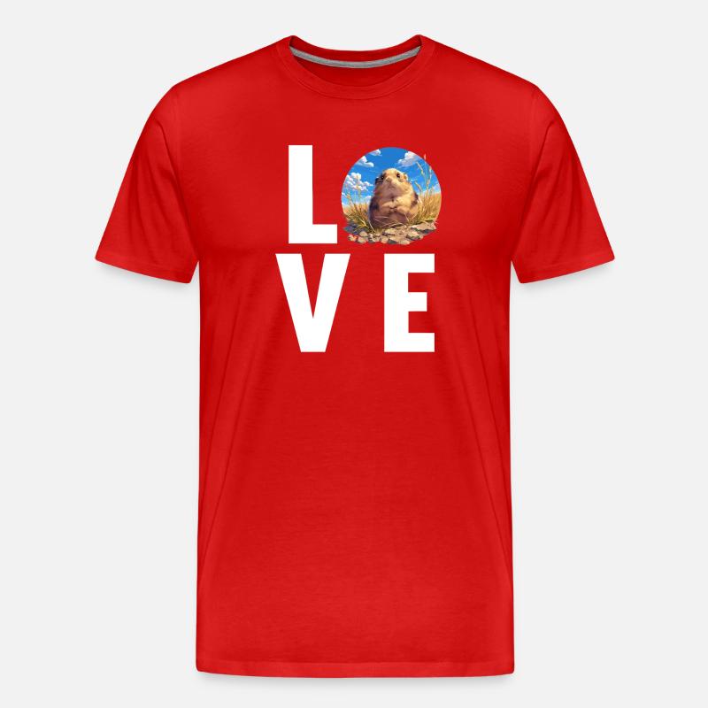 Lemminge Lemming - Männer Premium Bio T-Shirt - Rot
