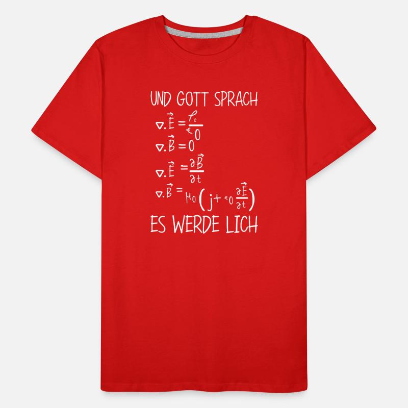 And God said it would become a mathematician Men's Premium Organic T-Shirt