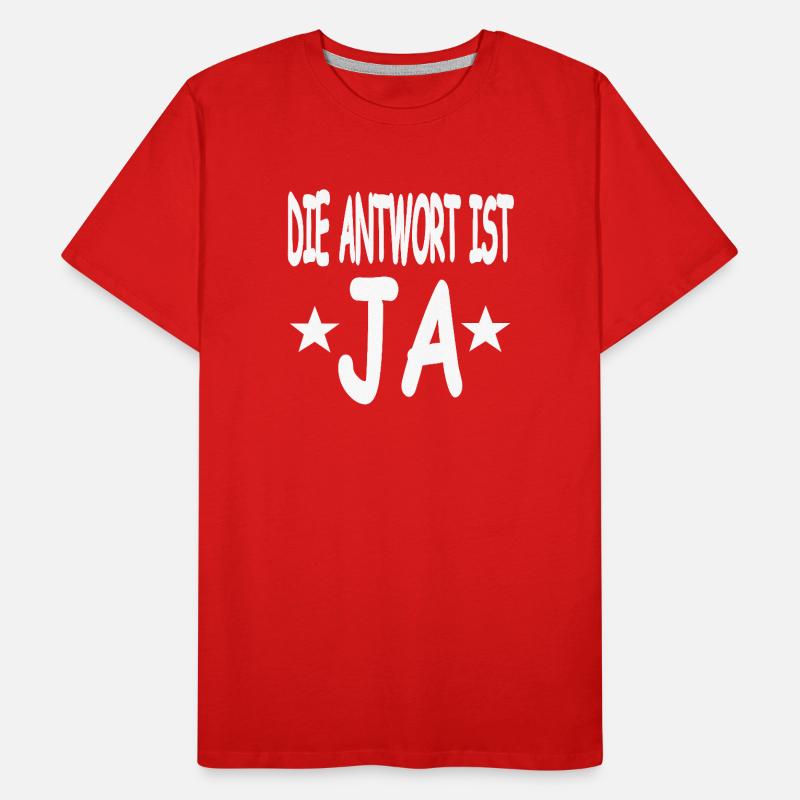 Ja Männer Premium Bio T-Shirt