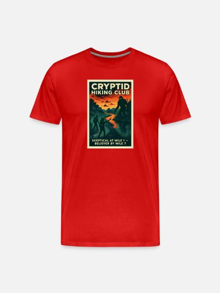 From skeptic to believer | Wanderhumor - Men's Premium Organic T-Shirt - red