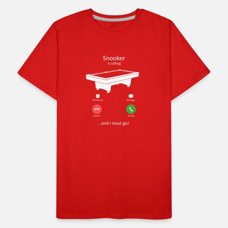Snooker ruft Männer Premium Bio T-Shirt