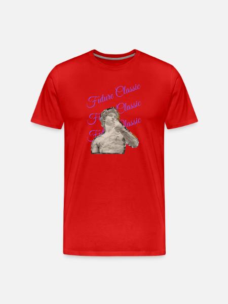 Future Classic – Retro Art Style - Men's Premium Organic T-Shirt - red