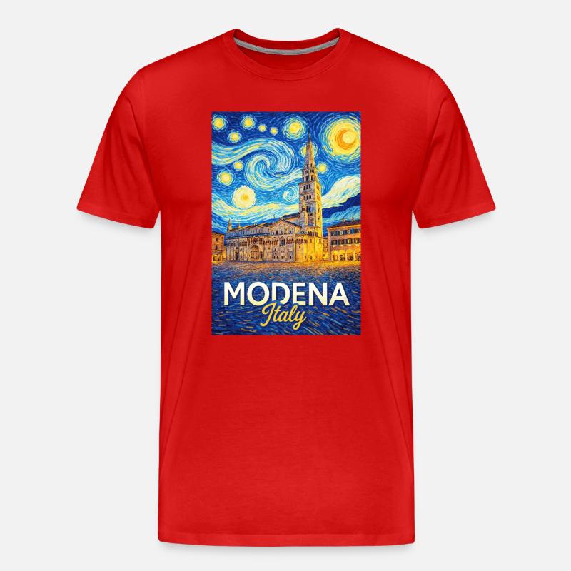 Modena, Italien. - Männer Premium Bio T-Shirt - Rot