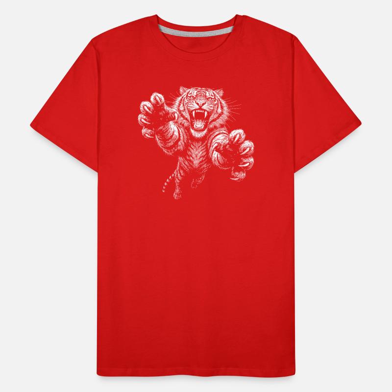 Tiger Männer Premium Bio T-Shirt