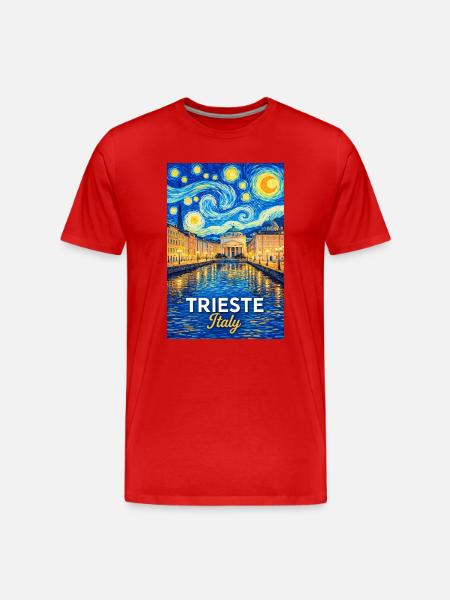 Trieste, Italy. - Men's Premium Organic T-Shirt - red