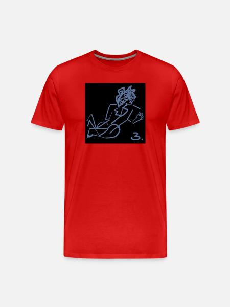 ART. NO ONE. CHARACTER. MESSAGE. QUOTES - Men's Premium Organic T-Shirt - red