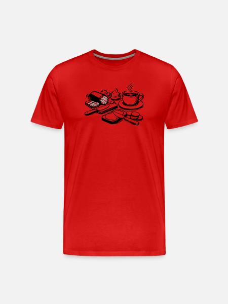 meal - Men's Premium Organic T-Shirt - red