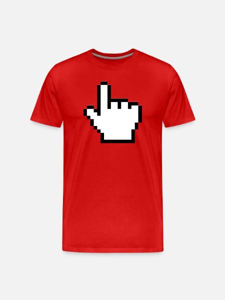 Original mouse hand - Men's Premium Organic T-Shirt - red