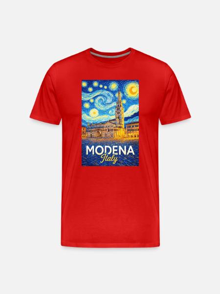 Modena, Italy - Men's Premium Organic T-Shirt - red